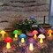 Homeleo 8-Pack Cracked Mushrooms for Garden Decor, Solar Mushroom Lights Outdoor, Super Cute Whimsical Garden Art for Yard Decor Gnome Flowerbed Housewarming Decor(Multicolored)